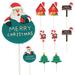 10pcs Merry Christmas Cake Decor Holiday Party Cake Decorations DIY Cake Decor