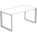 Lorell Relevance Series Desk-height Desk Leg Frame - 28.5 x 29.1 - Finish: Silver | Bundle of 10 Each