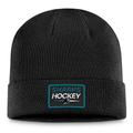 Men's Fanatics Branded Black San Jose Sharks Authentic Pro Cuffed Knit Hat