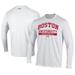 Men's Under Armour White Boston University Basketball Performance Long Sleeve T-Shirt