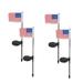 Vikakiooze Patriotic Garden Flags Solar American Flag Light Yard Lawn Light Home Garden Courtyard Decor