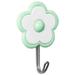 25pcs Flower Shape Coat Hooks Keys Hooks Decorative Wall Hooks Bedroom Sticky Hooks