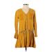 Maeve by Anthropologie Casual Dress: Yellow Dresses - Women's Size 0 Petite