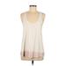 Lululemon Athletica Active Tank Top: Ivory Print Activewear - Women's Size 6