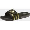 Badesandale ADIDAS SPORTSWEAR "ADISSAGE BADESCHLAPPEN", Gr. 44,5, gold (core schwarz, gold metallic, core schwarz), Synthetik, glänzend, sportlich, Schuhe