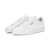 Sneaker PUMA "SMASH 3.0 L", Gr. 38,5, weiß (puma weiß, puma weiß, puma gold), unifarben, sportlich, Schuhe