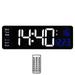 Large Digital Wall Clock with Remote Control 16.5 Inch LED Large Display Count Up & Down Timer Adjustable Brightness Alarm Clock with Day/Date/Temperature for Home Gym Office and Seniors