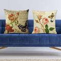 Walbest Flora Pillowcase Soft Decorative 45x 45CM Flower Cushion Case for Sofa