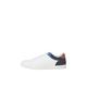JACK&JONES Herren JFWJORDAN SN Sneaker, Bright White/Detail:Navy Blazer/Coronet Blue, 43 EU
