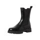 Tamaris Damen Boots Leder Blockabsatz Winter gefüttert; BLACK LEATHER/schwarz; 37 EU