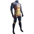 MODRYER Men Mysterio Cosplay Jumpsuit Kids Adults Spiderman Bodysuit Supervillain Hero Role-playing Stage Suit Movie Far from Home Fans Apparel,Blue-Men/3XL 180~185cm