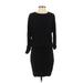 Bailey 44 Casual Dress - Sweater Dress: Black Solid Dresses - Women's Size Small