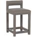 Vanguard Furniture Thom Filicia 25.5" Counter Stool Wood/Upholstered in White/Brown | 33.5 H x 19 W x 19.5 D in | Wayfair 9054-CS_154372_Havana
