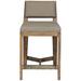 Vanguard Furniture Thom Filicia Solid Wood 32.5" Bar Stool Wood/Upholstered in Gray/White/Brown | 42 H x 19 W x 21.75 D in | Wayfair