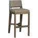 Vanguard Furniture Thom Filicia 32.5" Bar Stool Wood/Upholstered in Gray/White | 42 H x 19 W x 21.75 D in | Wayfair 9080-BS_154369_Hampton