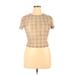 Lioness Short Sleeve T-Shirt: Brown Tops - Women's Size X-Large