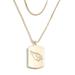 WEAR by Erin Andrews x Baublebar Arizona Cardinals Gold Dog Tag Necklace