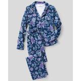 Appleseeds Women's Karen Neuburger® Dotty Blossom Girlfriend Pajamas Set - Purple - L - Misses