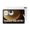 Samsung Galaxy Tab S9 FE+ Android-Tablet, 31,5 cm / 12,4 Zoll Display, 128 GB Speicher, Mit Stift (S Pen), Lange Akkulaufzeit, WiFi, Silber, Inkl. 36 Monate Herstellergarantie [Exklusiv bei Amazon]