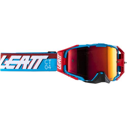 Leatt Velocity 6.5 Iriz CT04 2024 Motocross Brille, rot