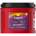 Folgers French Roast Medium-Dark Roast Ground Coffee 22.6 oz (Pack of 12)