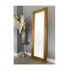 Antique Gold Full Length Floor Dressing Mirror with Hardwood Frame