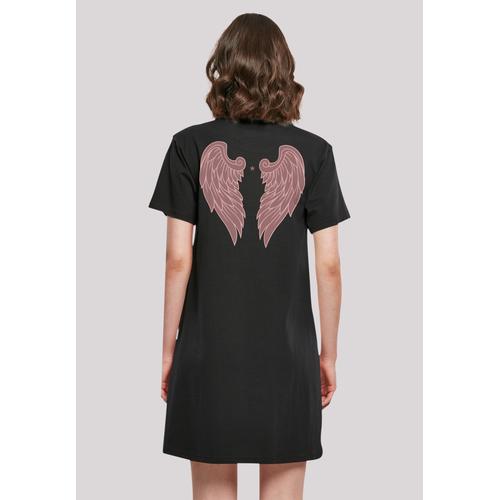 „Shirtkleid F4NT4STIC „“Engel Damen T-Shirt Kleid““ Gr. XL, schwarz Damen Kleider Freizeitkleider Print“
