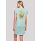 Shirtkleid F4NT4STIC "Blumen Muster grün" Gr. 5XL, blau (bluemint) Damen Kleider Freizeitkleider Print