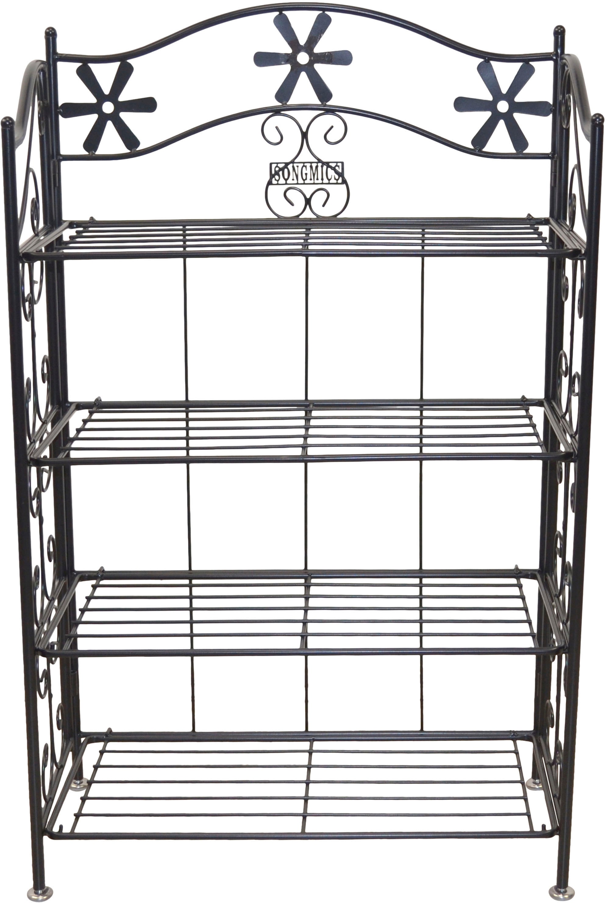 Standregal, schwarz, B:59cm H:92cm T:31cm, Metall, HOFMANN LIVING AND MORE, Regale, Standregal