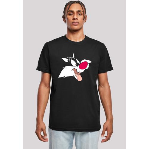 „T-Shirt F4NT4STIC „“T-Shirt ‚Looney Tunes Sylvester'““ Gr. S, schwarz Herren Shirts T-Shirts Herren,Premium Merch,Regular-Fit,Basic,Bedruckt“