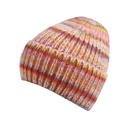 Beanie CAPELLI NEW YORK orange (combo orange) Damen Mützen mit lebendigen Streifenmustern