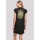 Shirtkleid F4NT4STIC "Blumen Muster grün" Gr. XL, schwarz Damen Kleider Freizeitkleider Print