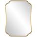 Uttermost Athena Brushed Brass Mirror - 24"W x 32"H x 1"D