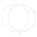 OUNONA 2Pcs Microwave Turntable Rings Microwave Oven Trays Glass Plate Plastic Support