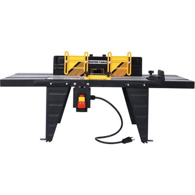 Electric Benchtop Router Table, Wood Working Craftsman Tool - 34"Lx13.5"Wx16"H