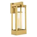 1 Light Outdoor Post Top Lantern in Contemporary Style 8 inches Wide By 18.88 inches High-Satin Brass Finish Bailey Street Home 218-Bel-3110312