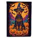 Airedale Terrier Witchy Halloween Garden Flag 11.25 in x 15.5 in