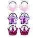 Hair Claw Clips Mini Hair Clips No-Slip Grip Jaw Clips Glitter Teeth Clips Rhinestone Girl Hair Products Package Hair Products Baby Rubber Bands for Hair No Damage Hair Bungees Elastic Hair Bands