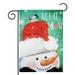 Winter Let It Snow Garden Flags Decorations Home Outdoor Snow Snowman Yard Flags Decor 12 X 18 Inch Double Sided Christmas Garden Flag Front Porch Decorations