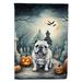 English Bulldog Spooky Halloween Garden Flag 11.25 in x 15.5 in