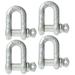 Inch Galvanized Pin Chain Shackles In A 4 Pack - Each With A 3.25 Ton Capacity