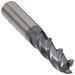 E5981 Carbide Square Nose End Mill Long Reach Ticn Monolayer Finish Finishing Cut Non-Center Cutting 45 Deg Helix 3 Flutes 3 Overall Length 0.5 Cutting Diameter 0.5 Shank Diameter