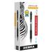 Zebra Pen Sarasa Dry X20 Retractable Gel Pen Fine Point 0.5mm Black Ink 12-Pack