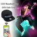 Leadleds LED Display Cap Adjustable Animated Bluetooth Baseball Hat Hip Hop Street Dance Party Parade Sunscreen Hiking Night Running Fishing Cap Gift (Black Cap White LED)