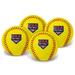 Franklin Sports Foam Practice Softballs - (4) USA Softball Official Size Foam Softballs for Kids - Squishy Foam Softball Balls - Great for Youth Training + Practice Yellow