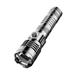 PRINxy LCD Digital Electric Display Flashlight Fast Charging Aluminum Alloy Long-range Water Proof Portable Outdoor Lighting Flashlight Black