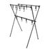 Yabuy Lightweight Folding Camping Cookware Hanging Rack Shelf Portable Aluminum Alloy BBQ Tool Clothes Storage Hanger Stand Rack with Hooks