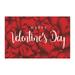 JPLZi Valentine s Day Banner Happy Valentine s Day Background Cloth Banner Valentine s Day Party Flag Decoration Articles 90*150cm/35.4*59in