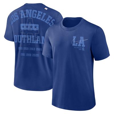 Nike Royal Los Angeles Dodgers Statement Game Over T-Shirt für Herren Image