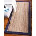Agro Richer Edge Blue Natural Beige Jute Area Rugs for Living Carpet for Kitchen outdoor & Indoor (6x10 Feet)